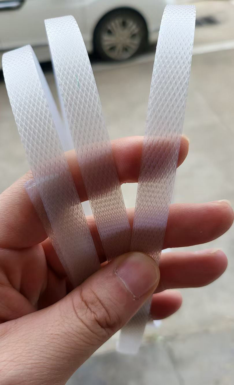 Konnfeir Hand Grade Polypropylene (PP) Strapping Coil 0.059" x 0.0315" 330lbs Break Strength White Poly Strap for Manual Packing Box Packing Strapping