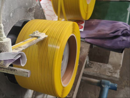 Konnfeir Hand Grade Polypropylene (PP) Strapping Coil 0.059" x 0.0315" 330lbs Break Strength White Poly Strap for Manual Packing Box Packing Strapping